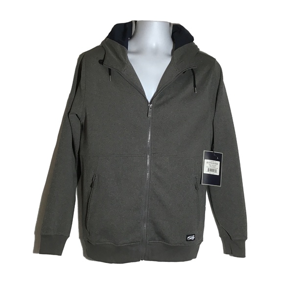 RED BULL Full Zip Men's Sporty Gray Hoodie Jacket with Reflective Trim, Medium - Picture 2 of 16